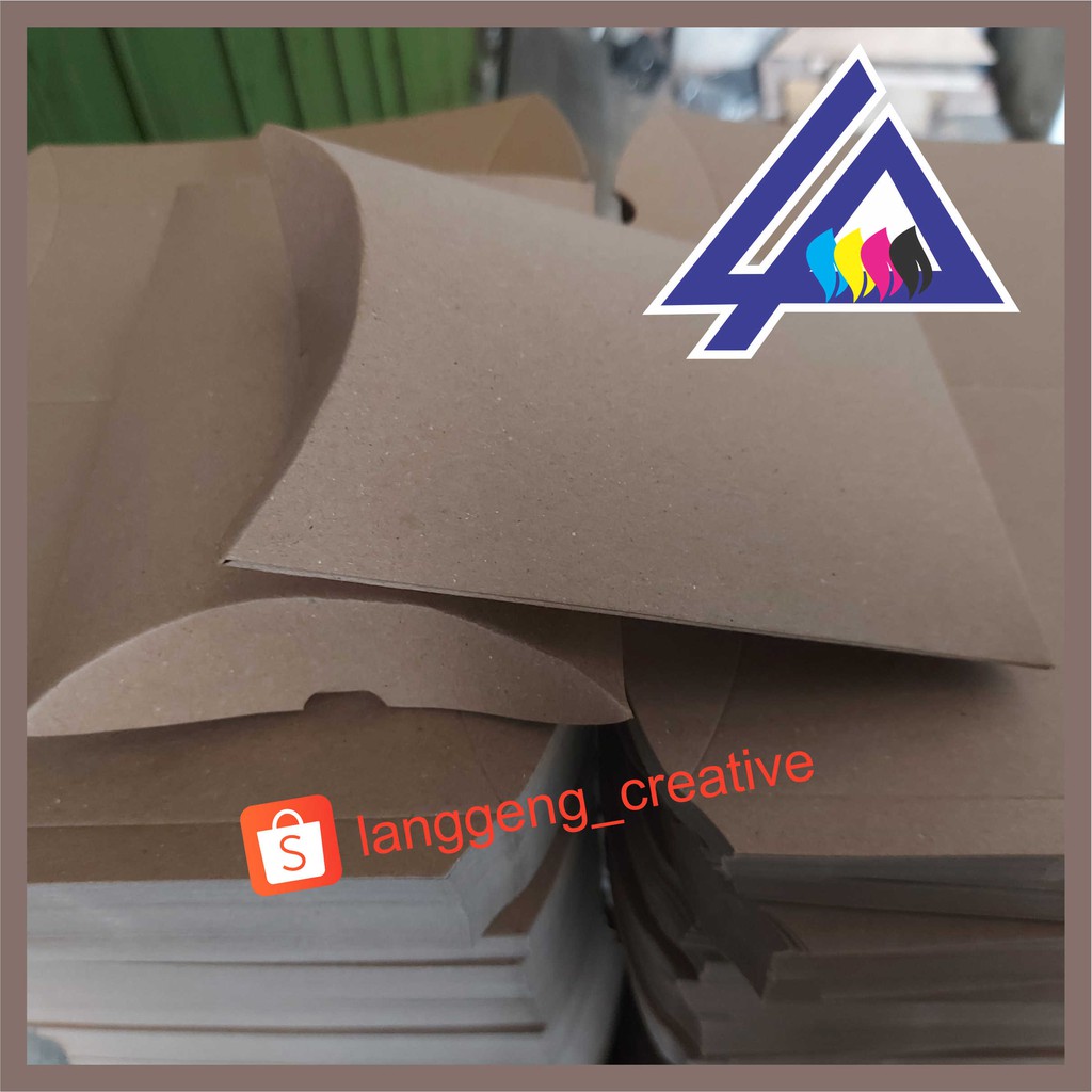 

PILLOW BOX GIFT BANTAL KOTAK KADO PACKAGING KRAFT RUSTIC BROWN KRAFT IVORY DUPLEK