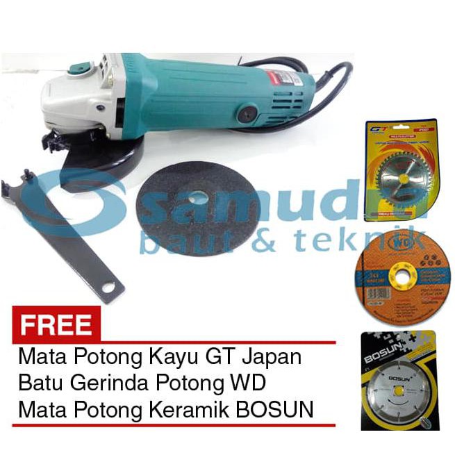 DISKON BESAR MODERN M-2300B Mesin Gerinda 4" + Mata Potong Kayu Besi Keramik