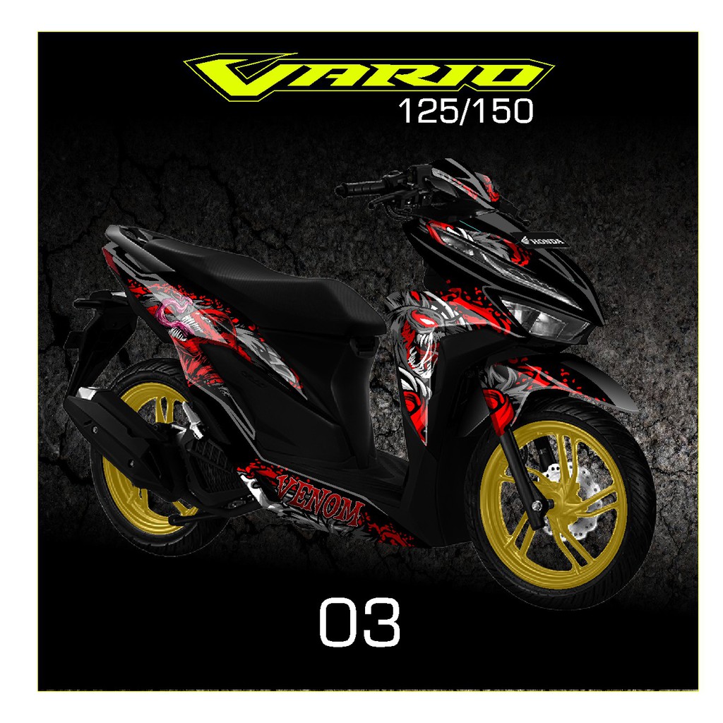 Cod Decal stiker vario 150 new full body,Decal stiker vario 125 gen 1 full body,stiker striping deca
