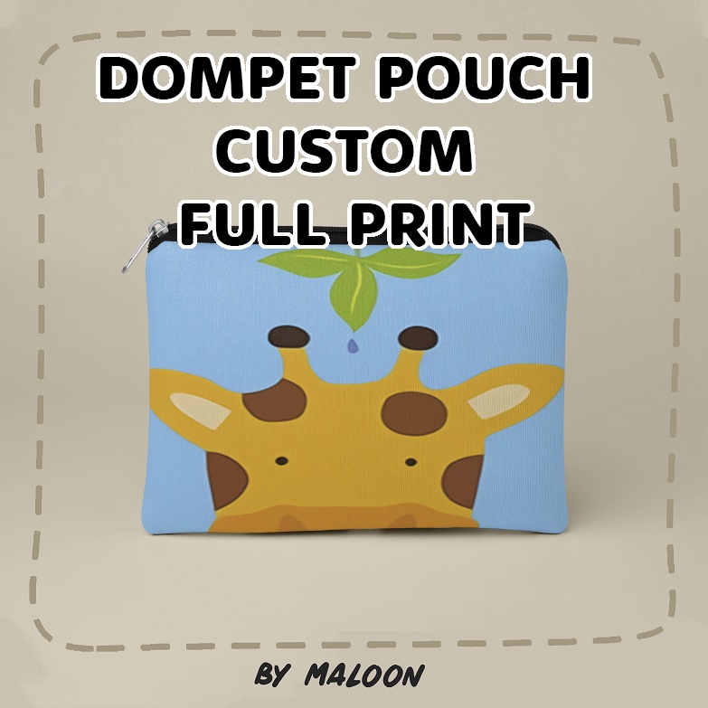 dompet POUCH kanvas CUSTOM