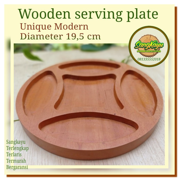 Wooden Tray nampan kayu piring saji unik 001 nampan multi fungsi