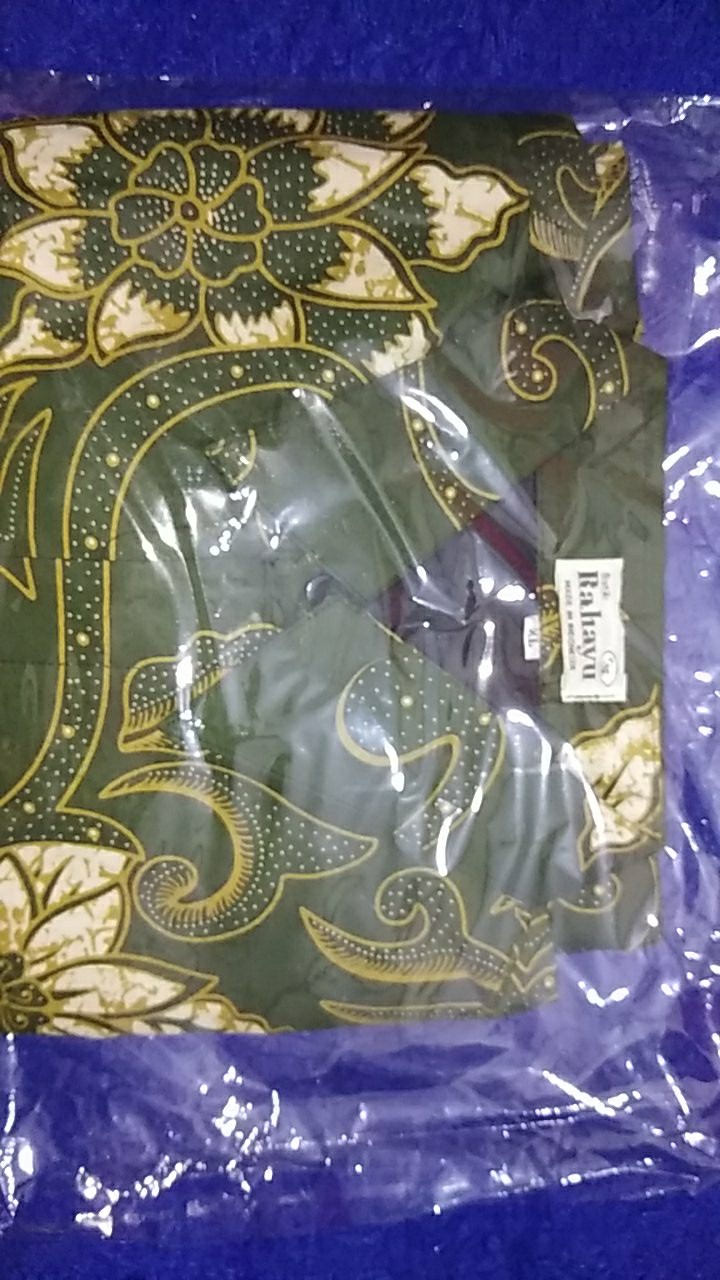 Bayusuta Hijau Kemeja Batik Pria Full Furing Bahan Katun Primisima