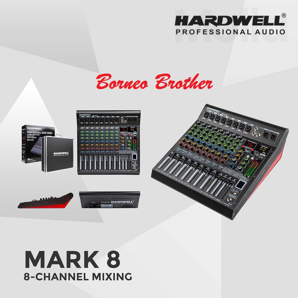 Mixer 8 Channel Hardwell Mark 8 Mark8 Original Usb Audio Interface