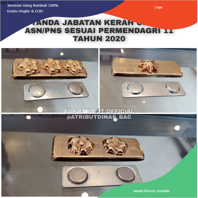Tanda Jabatan ASN tanda jabatan PNS sesuai PERMENDAGRI