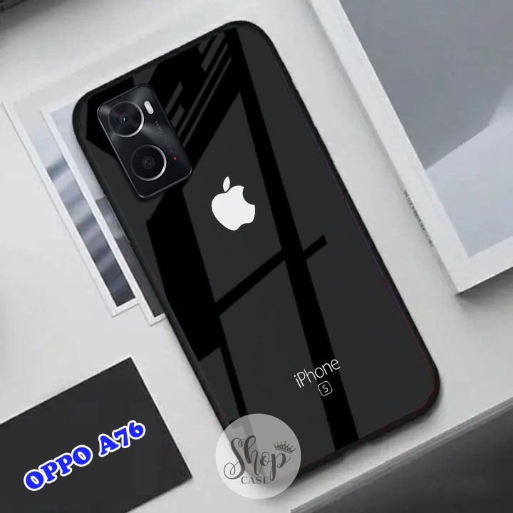 Softcase Glass Oppo A76  - Case Oppo A76 - Case Lucu - case Oppo A76 - kesing Oppo A76 - softcase Op