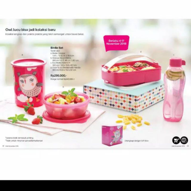 BIRDIE SET - TUPPERWARE