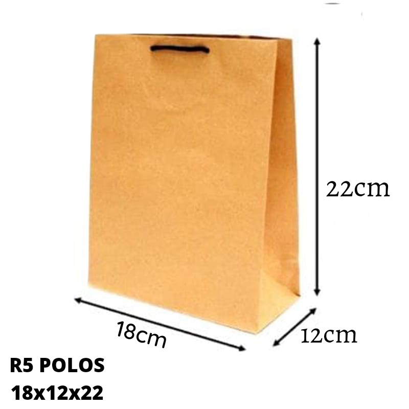 

Paper Bag Coklat Polos Craft Uk 18X13X22 CM R5 [ECERAN] GOODIE BAG paperbag murah / Tas Kertas kecil mini souvenir