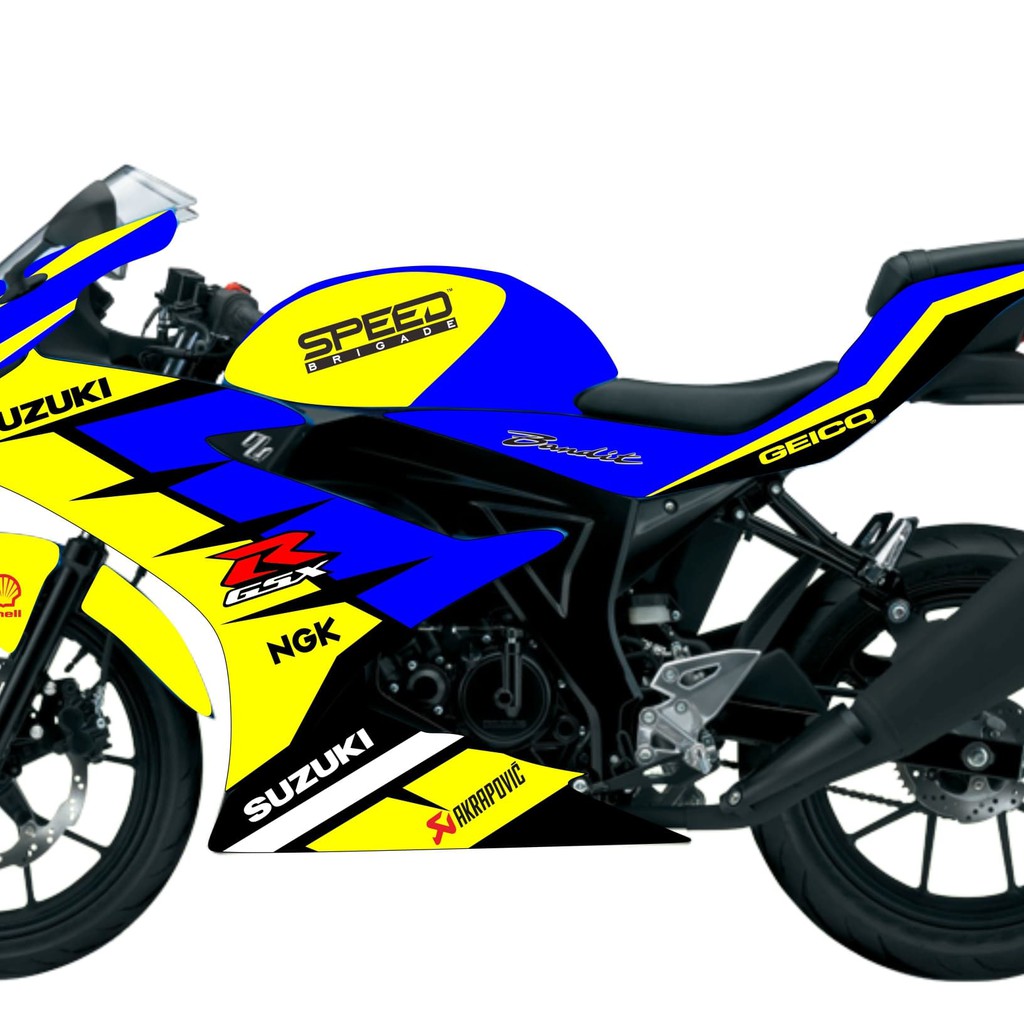 dekal decal sticker stiker suzuki gsx r150