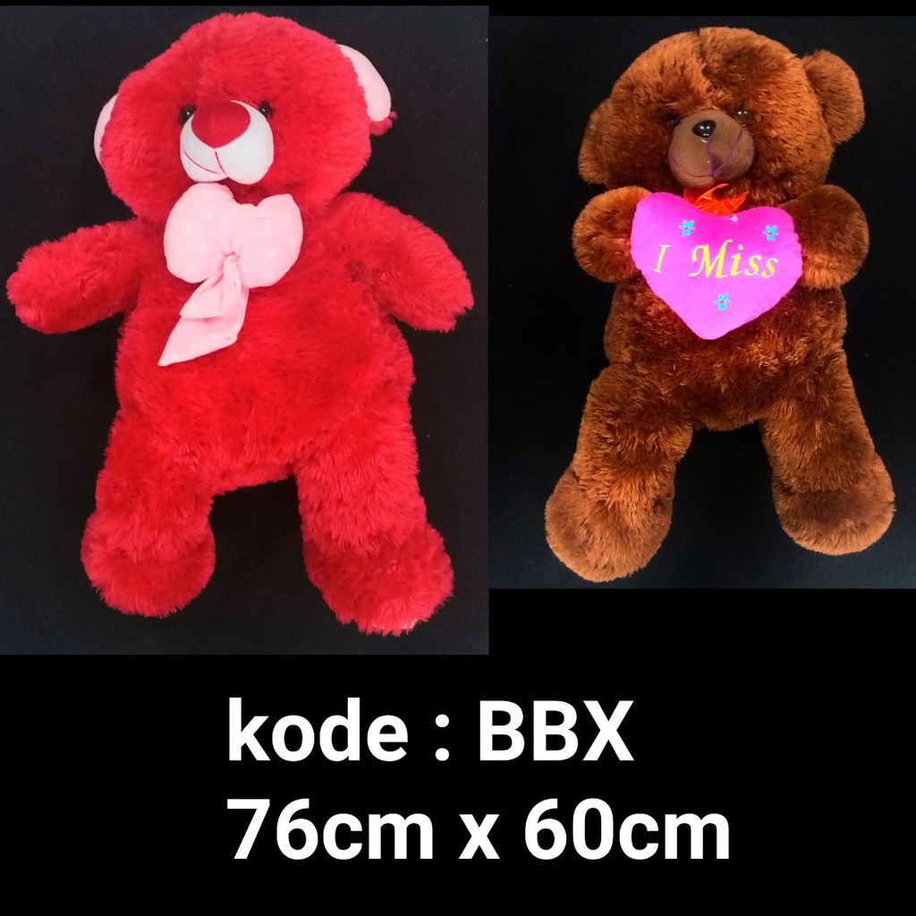 boneka beruang XL BBX beruang jumbo dasi love 76cm x 60cm