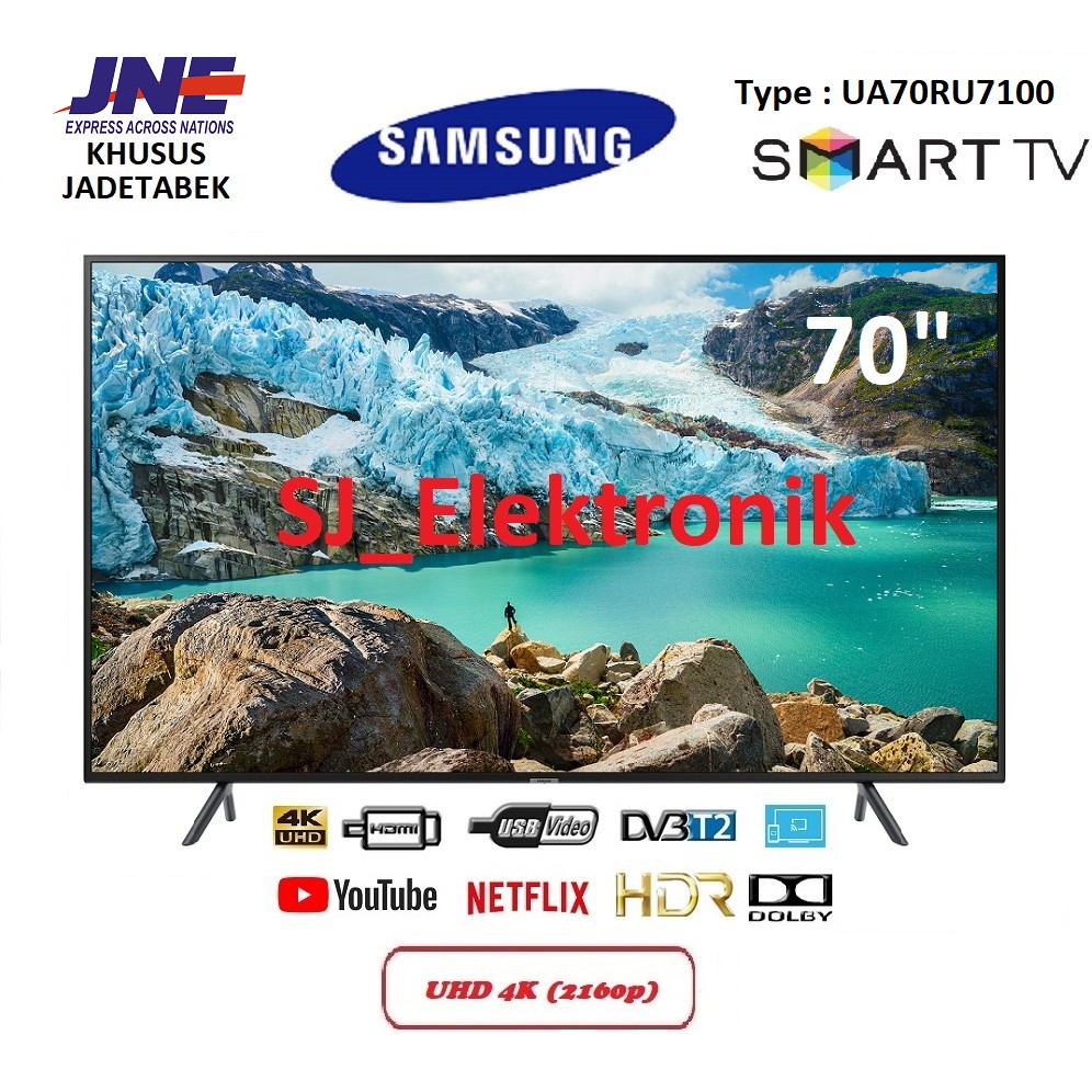 LED TV Samsung 70 Inch UA70RU7100 - 70RU7100 UHD 4K SmartTV HDMI USB