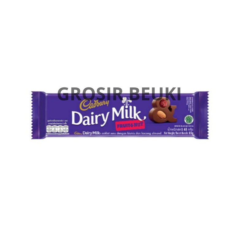 

PCS DAIRY MILK CADBURY CHOCOLATE FRUIT & NUT 65 GRAM