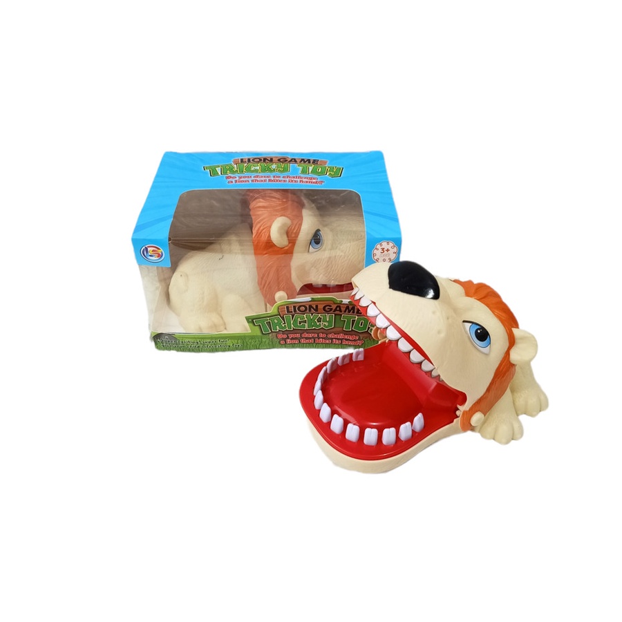 PROMO (BISA COD) Mainan Familly Games GIGIT JARI LION Dentist Game Edukasi LZ 10/ Mainan Anak Edukasi Prank Games Familly Game Gigit Jari Singa Lucu TERMURAH
