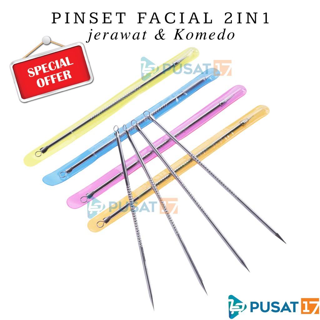 JT - PINSET JERAWAT KOMEDO 2IN1 / ALAT PENCET JERAWAT KOMEDO / JARUM KOMEDO DAN JERAWAT / PINSET JERAWAT ALAT PENCETAN