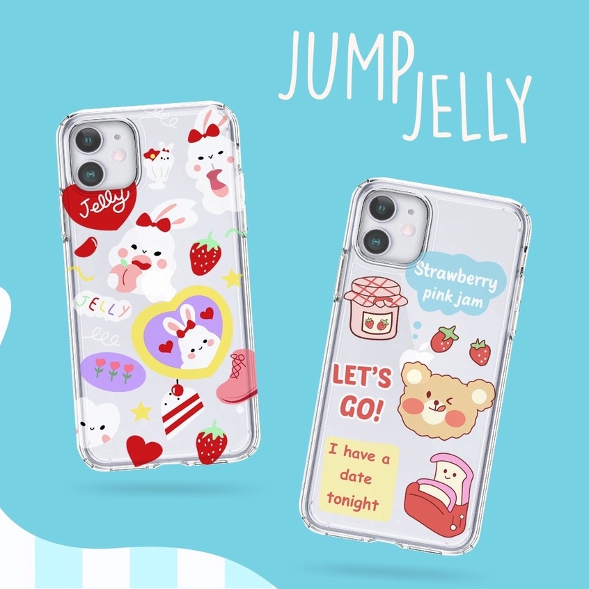 Jump Jelly printing anticrack case iphone 14 5 5s se 2020 2022 6 6s 6 plus 7 8 plus x xr xs max 11 pro max 12 mini pro max 13