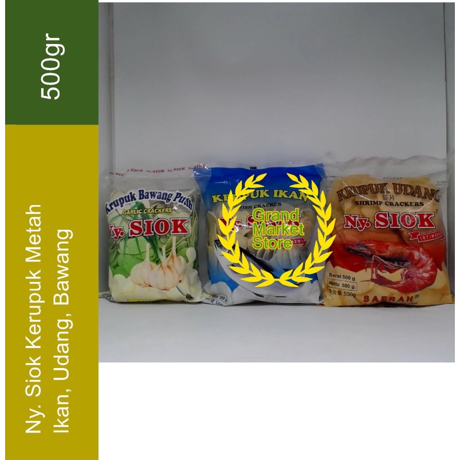 

Ny. Siok Kerupuk Mentah Enak 500gr / Kerupuk Ny Siok