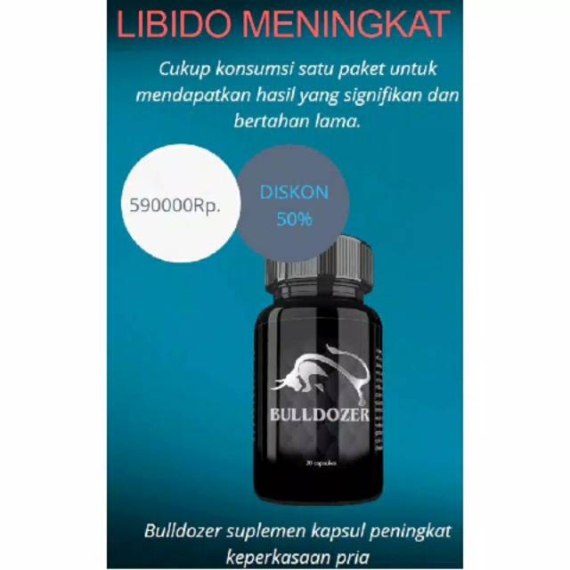 Obat Herbal BULLDOZER 100% Natural & Safe Original USA 60 Caps