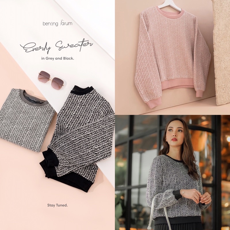 READY‼️ EVERLY SWEATER WARM BREEZE BY BENANG JARUM