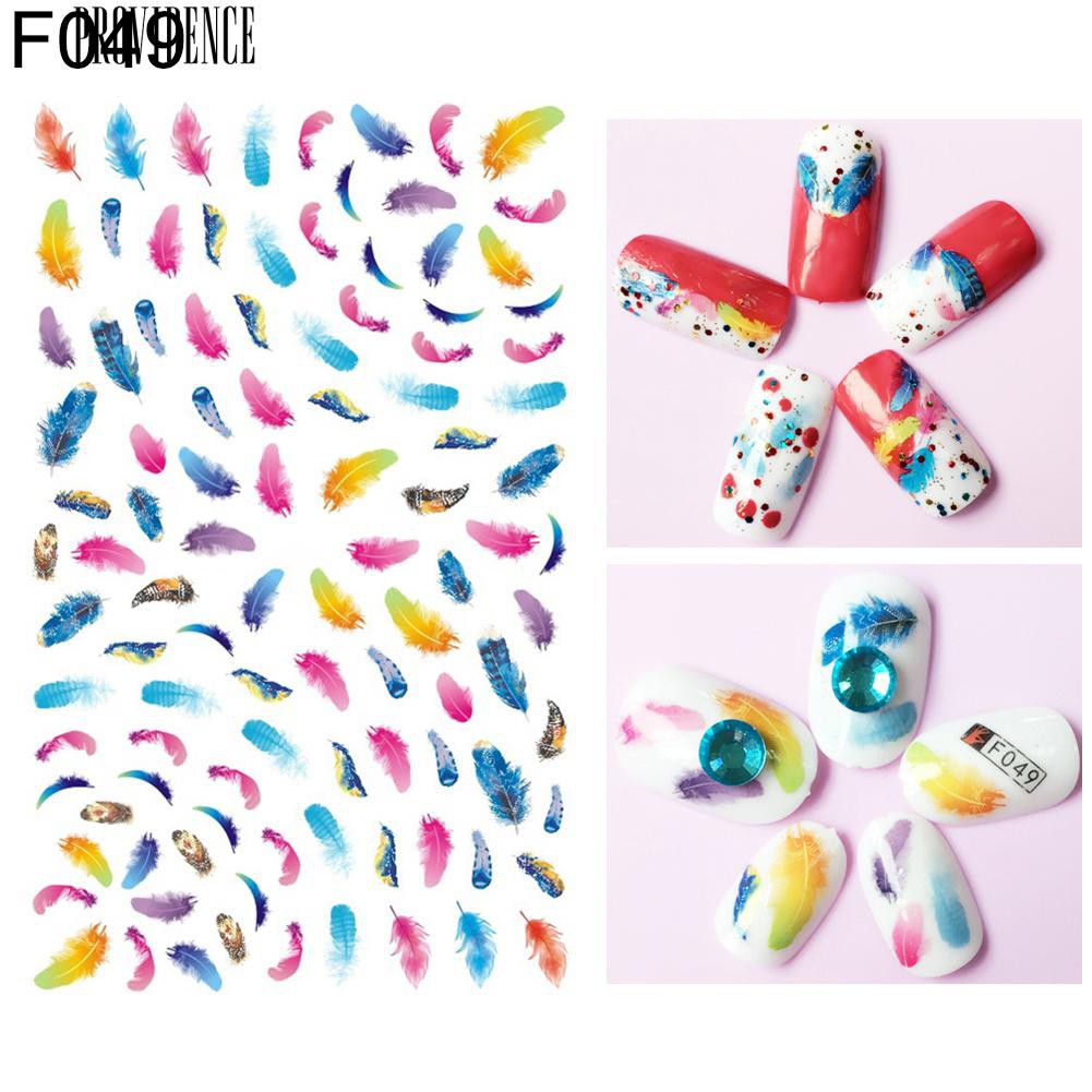 [Bayar Di Tempat] 1 Lembar Dream Catcher Feather Decals Nail Art Stiker Tips DIY Manicure Tools