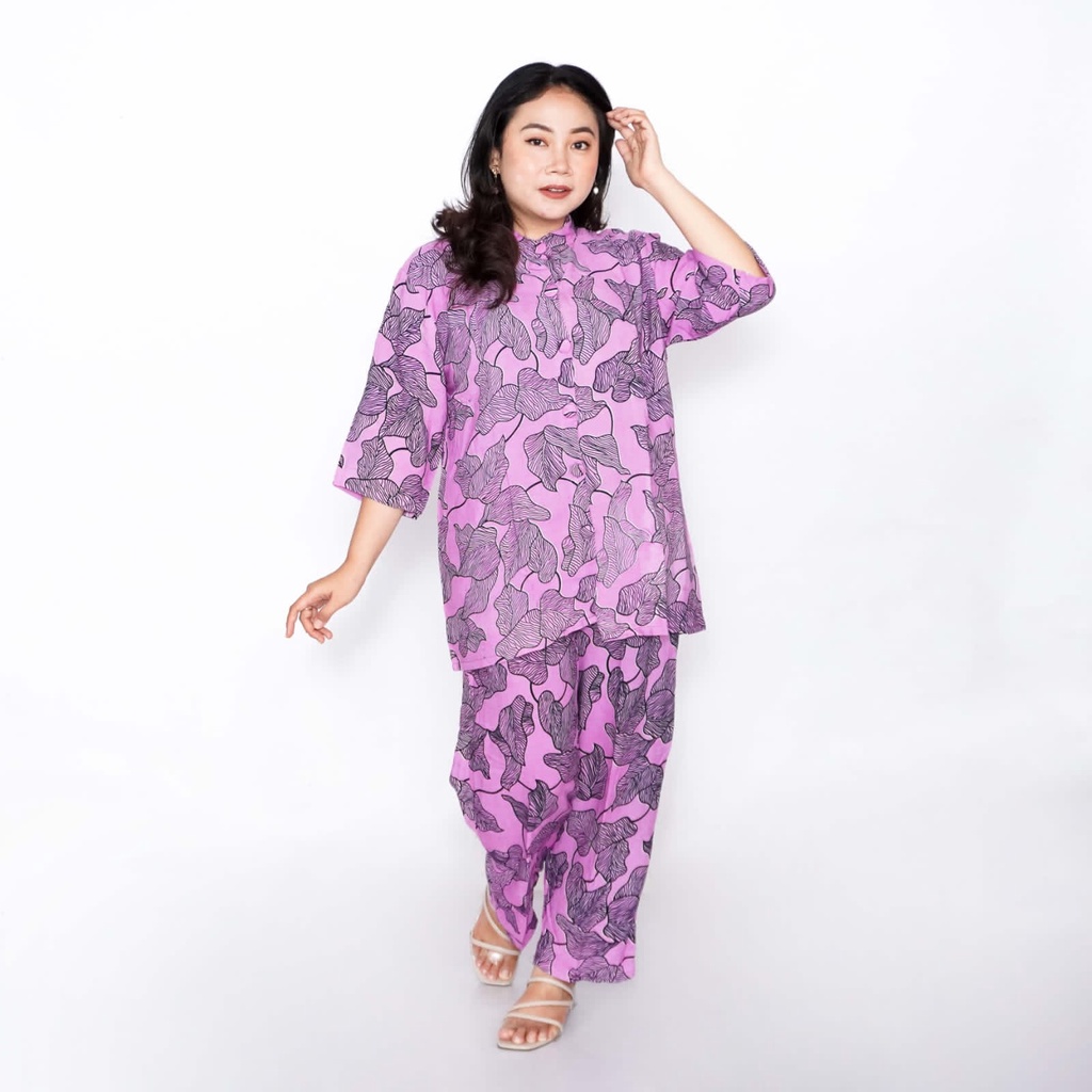 One Set / Tie Dye Big Size / Setelan Celana Panjang / Setelan Jumbo / Tie Die Jumbo / Tie Dye Rayon