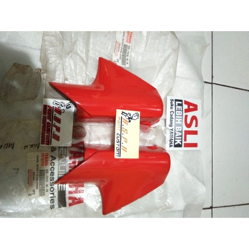 cover kupingan spakbor depan mallboro mallboro marboro Yamaha fizr f1zr merah Oren original nos