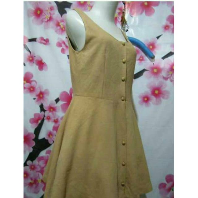 Preloved dress Coklat muda