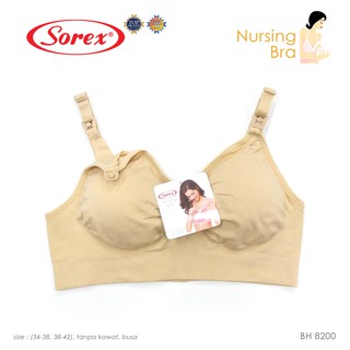 Image of Sorex Bra Menyusui Nursing Bra Kait 3 Setara Cup B Busa Sedang Tanpa kawat seamless nyaman ibu hamil 8200