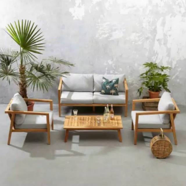 Kursi Tamu Retro Scandinavian Mininalis Modern Kayu Jati Barokah Furniture Jepara