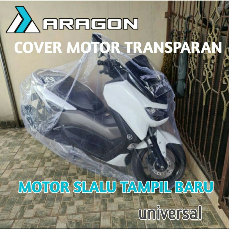 Sarung Cover Motor ARAGON MURAH Transparan NMAX PCX AEROX UNIVERSAL