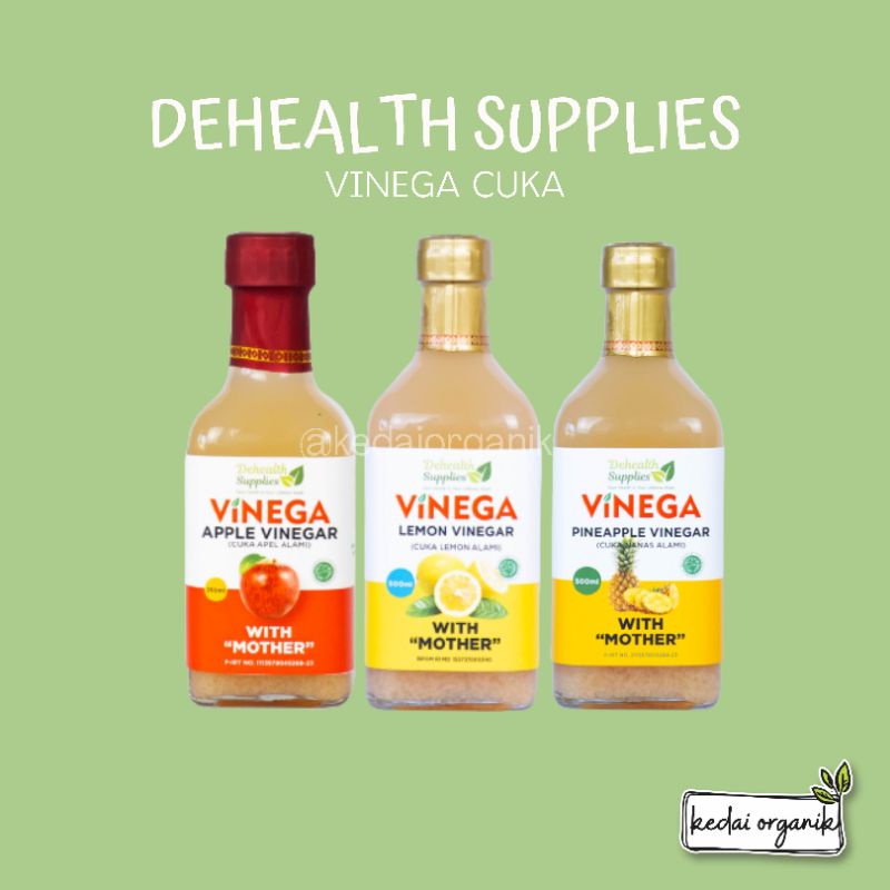 Dehealth Supplies Vinega Cuka Apple / Dehealth Supplies Vinega Cuka Lemon / Dehealth Supplies Vinega