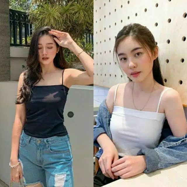 (BISA COD) Tanktop Wanita / Singlet Kaos Dalem Cewek / Atasan Tanktop Wanita Adem Spandek