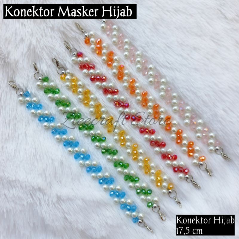 Konektor Mutiara/Konektor Masker Hijab Kombinasi