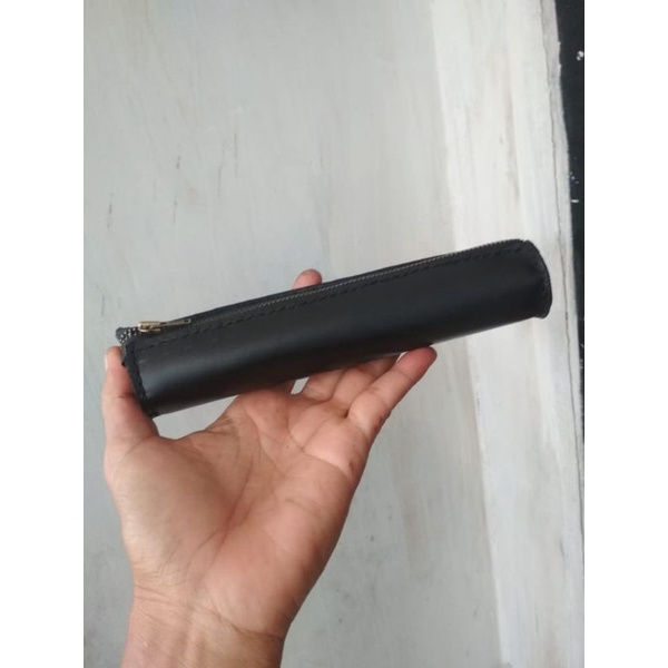 

tempat pensil kulit asli