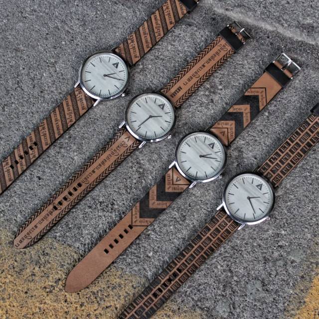 Jam Tangan Kulit Aksara Amw Shopee Indonesia