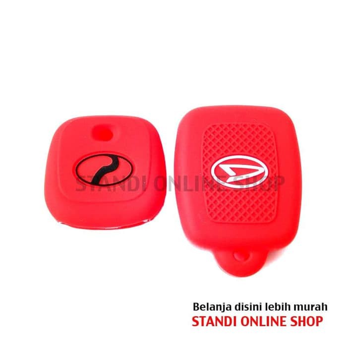 Kondom Kunci Silikon Remote Keyshirt Daihatsu Sirion Komplit Merah