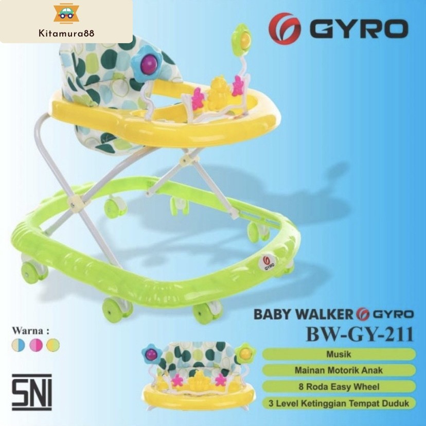 Baby Walker Anak Bayi - BABY WALKER GYRO GY 211