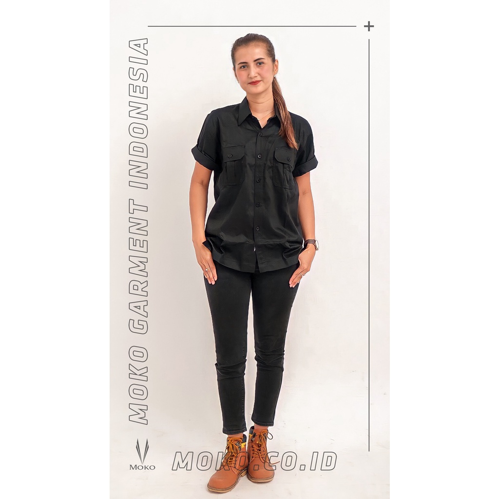 Mokoworkwear ENGINEER WORKSHIRT SERIES - BLACK