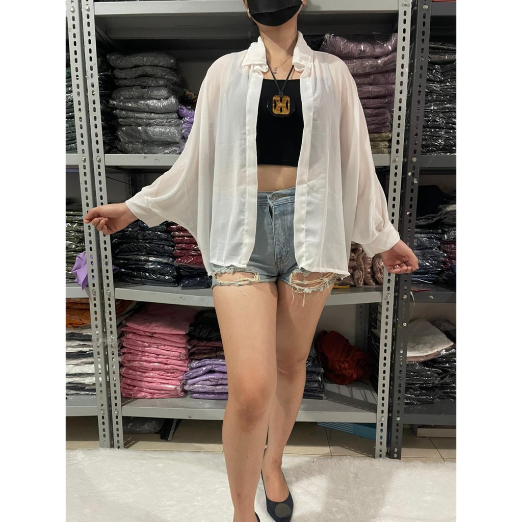 BISA COD OUTER BASIC WANITA FELICIA  OVERSIZE XXL