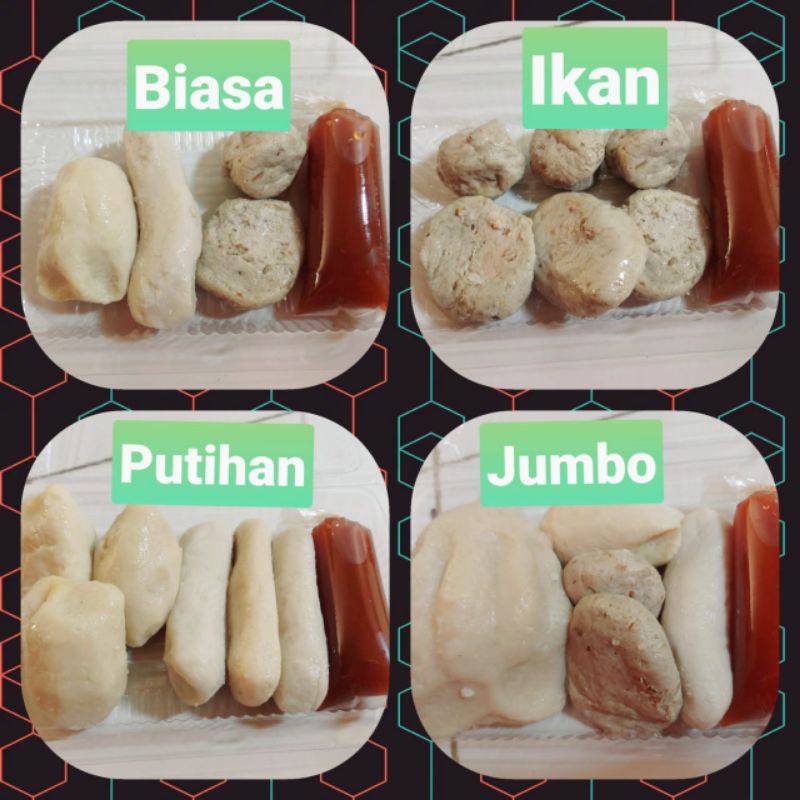 

Pempek Palembang Biasa, Ikan, Putihan, Jumbo