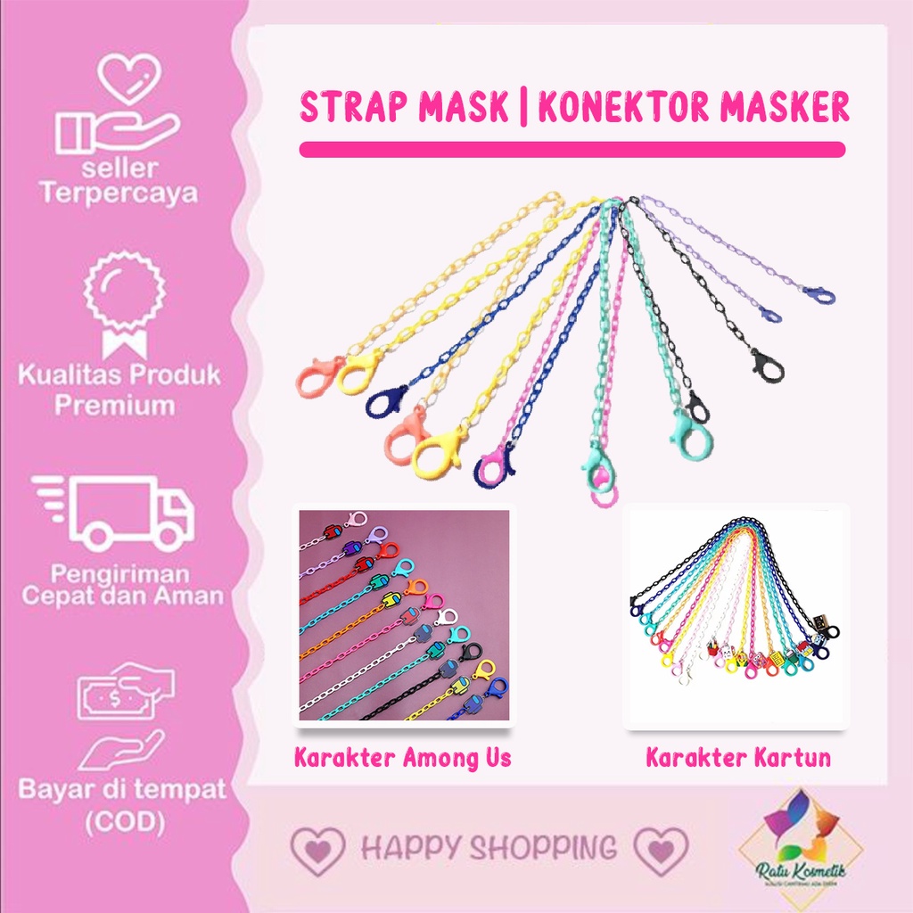 ❤ RATU ❤ Strap Masker | Connector / Kalung / Konektor Mask Korea