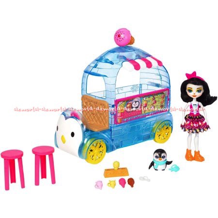 Enchantimals Wheel frozen camion de helados Mainan Boneka Kereta Enchantimal Set