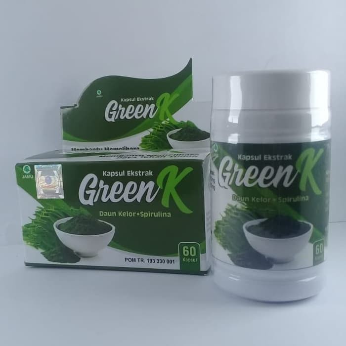 Jual Kapsul Ekstrak Green K Daun Kelor Dan Spirulina Shopee Indonesia