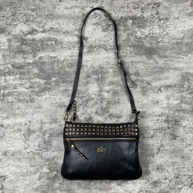 [PRELOVED] jestina studded leather sling bag