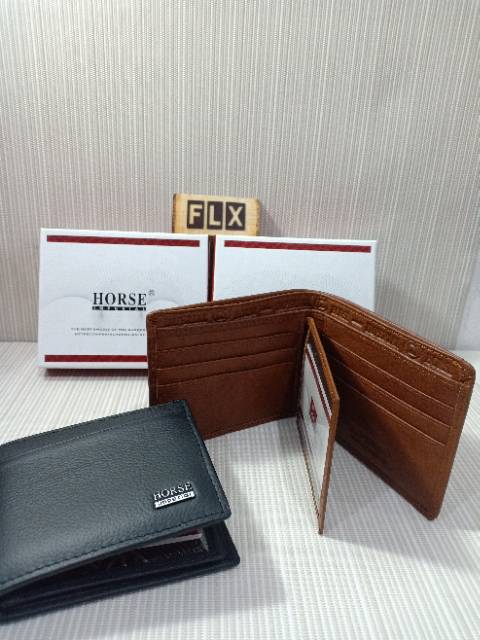 Dompet lipat Imperial Horse kulit asli 052#