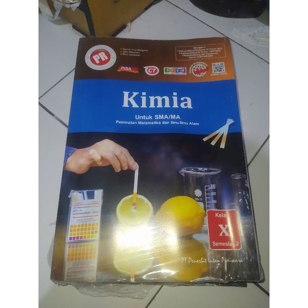 Buku Intan Pariwara Kimia Kelas 10 Semester 2 12 Pcs