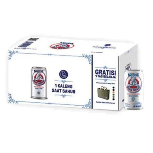 SUSU BEAR BRAND PAKET ISI 10 (FREE TAS BELANJA WARNA BIRU) 10X189 ML