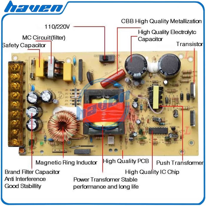 POWER SUPPLY 12V 20A / PSU 12V 20A SWITCHING POWER