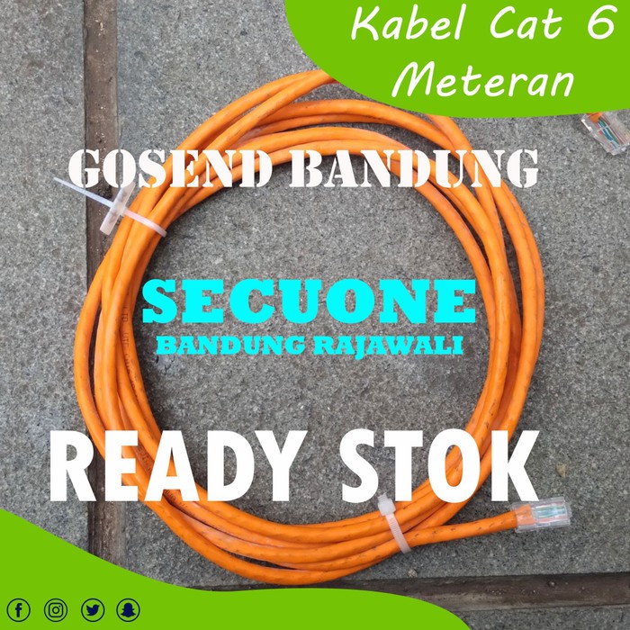 Dijual Kabel lan Dahua UTP CAT 6 Tembaga Murni (METERAN) ready stok bandung Murah