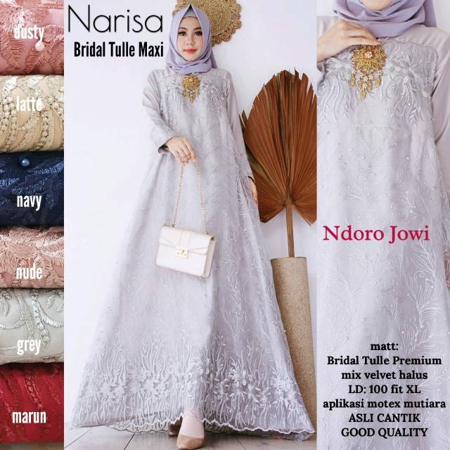 Narisa Bridal Tulle Maxi