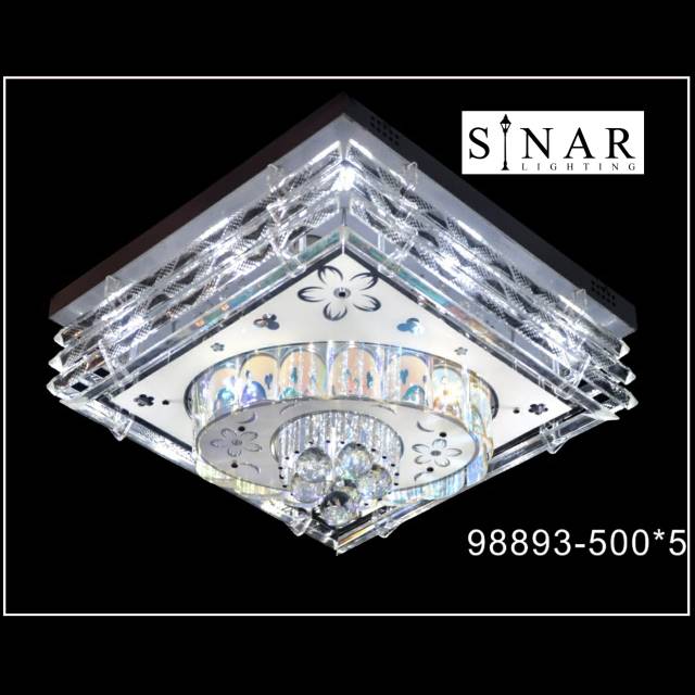 Lampu plafon kristal remote 98893/50