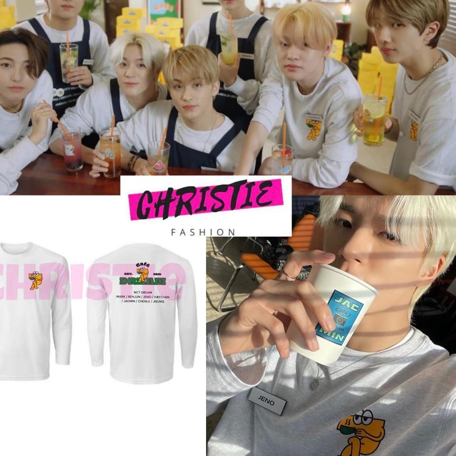 Terbaik [COD] KAOS LENGAN PANJANG 7 DREAM CAFE NCT DREAM S-XXL / LONG SLEEVE T-SHIRT KPOP MARK JAEMI
